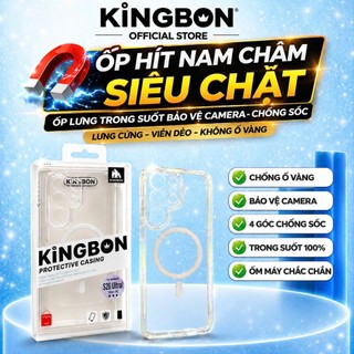 Ốp Lưng Samsung CAO CẤP Hỗ Trợ Sạc Từ Tính Chống Ố Vàng cho KiNGBON S23U/S24Ultra/S25Ultra/S26ULtra