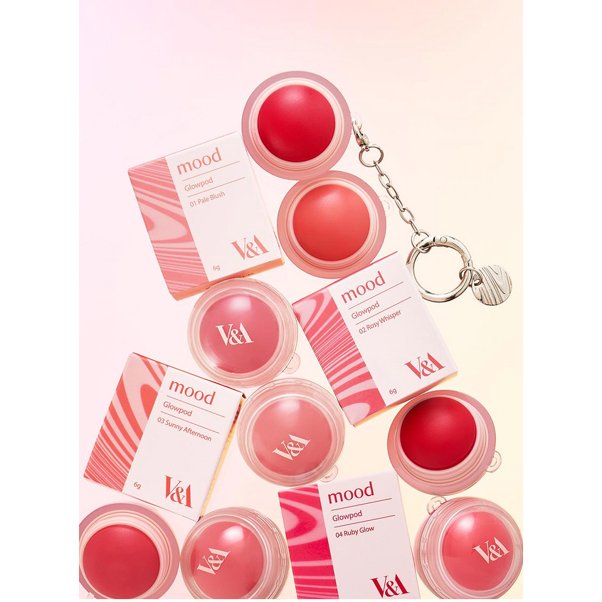 Má Hồng Son Dạng Balm Trong Veo, Căng Mọng Tự Nhiên V&A Beauty Mood Glow Pod 6g