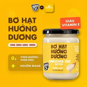 Bơ Hạt Hướng Dương 100% WayOf - Không Đường Không Dầu - Giàu Magie Kẽm Eat Clean
