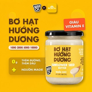 Bơ Hạt Hướng Dương 100% WayOf - Không Đường Không Dầu - Giàu Magie Kẽm Eat Clean