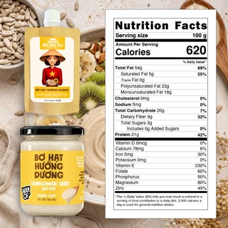 Bơ Hạt Hướng Dương 100% Ms. Hoi An - Không Đường Không Dầu - Giàu Magie Kẽm Eat Clean