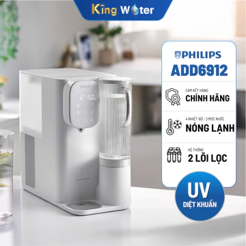 [GIÁ TẠI KHO] Máy Lọc Nước RO Philips ADD6912WH/74 | Để Bàn Nóng Lạnh, 2 Lõi - Châm Nước Trực Tiếp