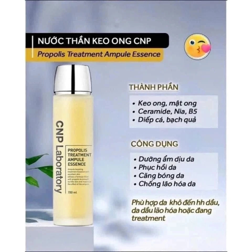 Toner Nước Thần Keo Ong CNP Laboratory Propolis Treatment Essence Cấp Ẩm, Căng Bóng Da - Ever Queen