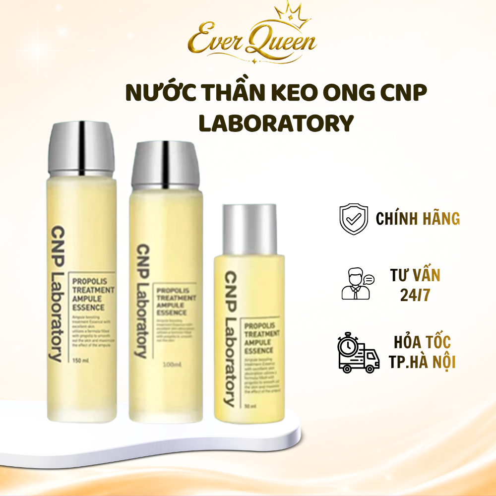 Toner Nước Thần Keo Ong CNP Laboratory Propolis Treatment Essence Cấp Ẩm, Căng Bóng Da - Ever Queen