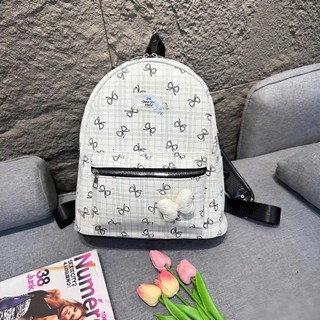 (Quai To) Mở Bán Balo đi học nam nữ thời trang size40 vừa A4 laptop Vải Mềm Charm Nơ đẹp đi chơi du lịch BL Nơ