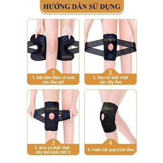 Băng Bảo Vệ Đầu Gối 7612 ECOFIT Thể Thao - Nhẹ nhàng, Thông Thoáng, Tránh Chấn Thương