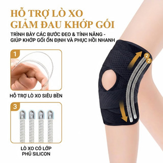 Băng Bảo Vệ Đầu Gối 7612 ECOFIT Thể Thao - Nhẹ nhàng, Thông Thoáng, Tránh Chấn Thương