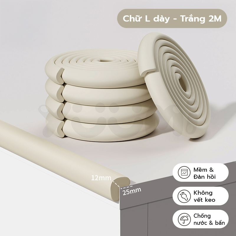 CUỘN XỐP BỌC CẠNH BÀN AN TOÀN, DÁN GÓC BÀN CHỐNG VA CHẠM HIỆU QUẢ, giảm tránh va chạm