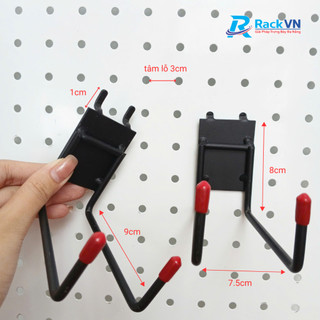 Móc Treo Vợt Pickleball/Treo Vợt Bóng Bàn Loại Bắn Vít/Cài Rãnh/Cài Lưới/Cài Tole Lỗ/Cài Cây 13x26mm