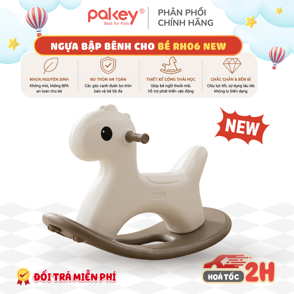 [new] Ngựa Bập Bênh Cho Bé Mẫu Mới Kích Thích Khả Năng Vận Động, Ván Bập Bênh Phù Hợp Cho Bé Từ 1-5 Tuổi