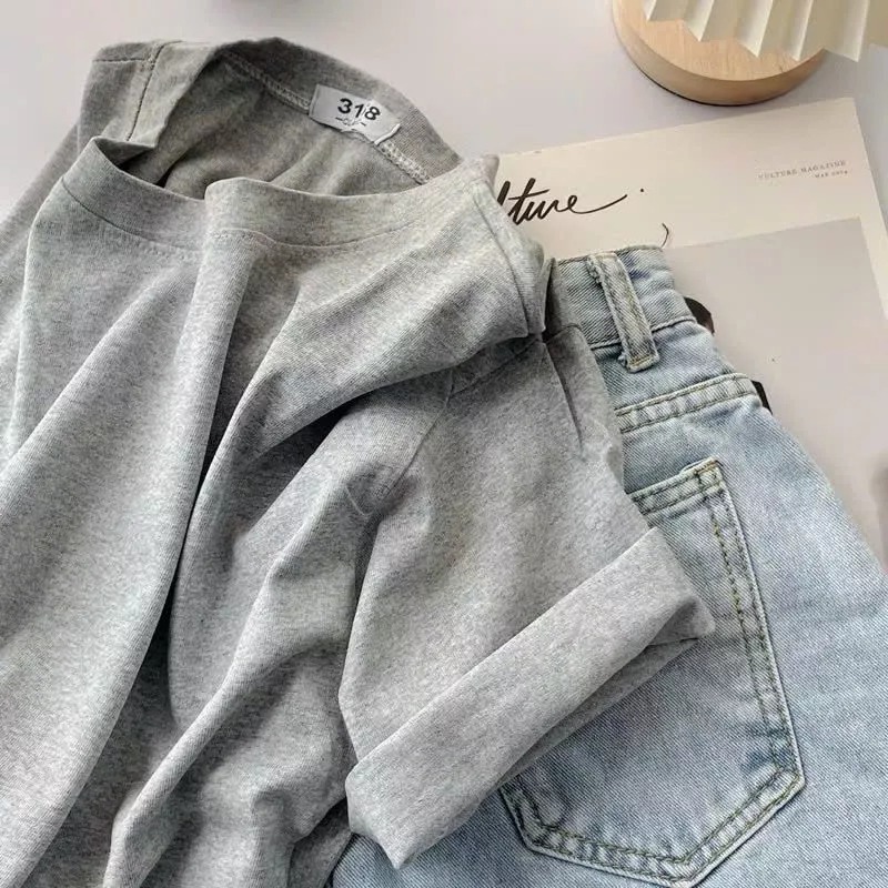 [Peinn] Áo thun TRƠN  chất cotton su 3158 thoáng mát, áo phông nam nữ mẫu mới đẹp