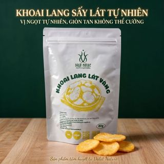 Khoai Lang Sấy Giòn Lát Vàng Dalat Nature (80g) - Đồ Ăn Vặt Tự Nhiên, Không Chất Bảo Quản