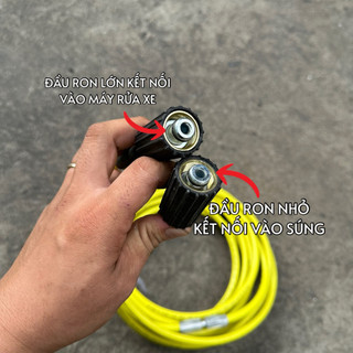 Bộ Dây và Súng Rửa Xe Cao Áp Ryobi 2000 PSI - Hàng Bãi Úc Chính Hãng Khớp Nối Nhanh