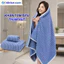 Khăn Tắm Cao Cấp 70x140cm Sóng Nước Hàn Quốc, Khăn Tắm Thấm Hút Tốt Không Rụng Lông Mềm Mại