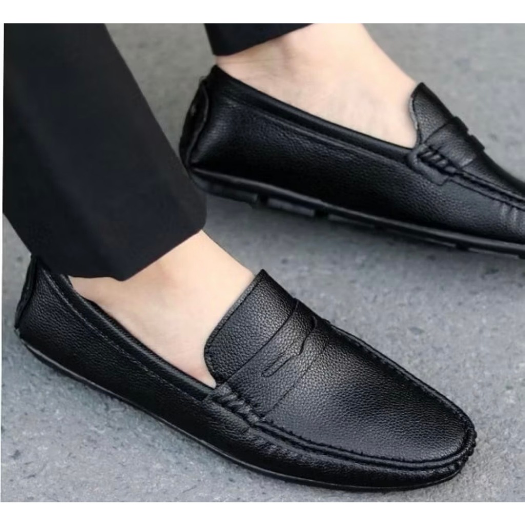 Giày lười nam da bò .nam đế khâu chăc chắn .giày nam 4 mùa thiết kế trẻ trung sang trọng lịch sự chơi tết cưc sang