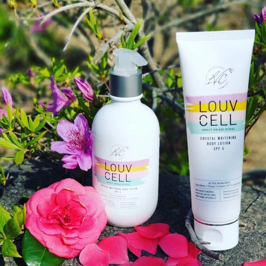 Sữa Dưỡng Thể LouvCell Crystal Whitening Body Lotion Nâng Tone Dưỡng Sáng Da - Ever Queen