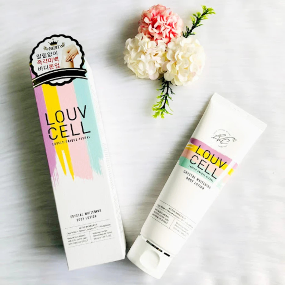 Sữa Dưỡng Thể LouvCell Crystal Whitening Body Lotion Nâng Tone Dưỡng Sáng Da - Ever Queen
