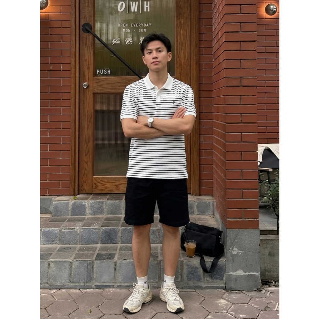 [NEW]Áo Polo RTCLASSY Kẻ Sọc Ngang Chất Liệu Cotton Pique Dày Dặn Không Nhăn Form Regular Trẻ Trung