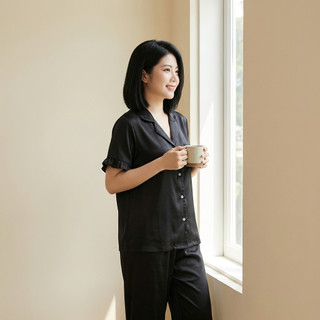 Bộ Đồ Bộ Lụa Ánh Kim Nữ Tính Mặc Nhà Cao Cấp Set Pijama Lụa Xanh Patel Phong Cách Hàn Quốc Thanh Lịch [ NP C07 CỘC DÀI]