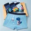 Combo 4 Quần Lót Đùi Bé Trai Hoạ Tiết Khùng Long, Quần Sịp Trẻ Em Cotton Thoáng Khí ZANABRA L1018