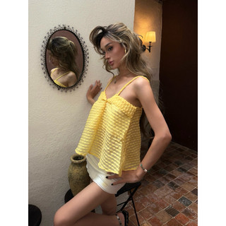 BIBIBO Áo Dây Nữ Form Babydoll - Phong Cách Hàn Quốc Dễ Phối Đi Chơi Đi Biển