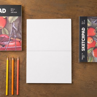 [NEW] Giấy Vẽ SketchPad 190GSM Global Art 100Trang A5 A4, Sổ Vẽ Phác Thảo Vân Mịn Hợp Với Mọi Màu, Ăn Chì, Loang Màu Đẹp