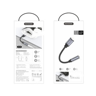 Cáp Chuyển Đổi LaiNing Sang 3.5mm SENDEM A05 Có Mic Chơi Game, Nghe Gọi, Livetream (Xám) - Phụ Kiện Nhất Tín