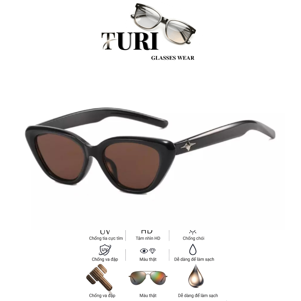 Kính mát nam nữ chống tia UV hiện đại nhiều màu sắc phong cách Hàn Quốc 31