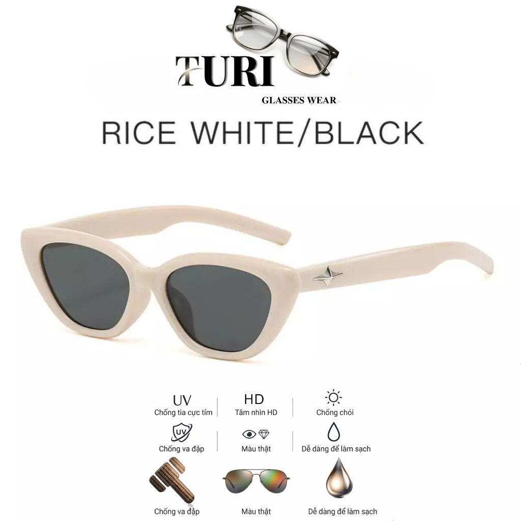 Kính mát nam nữ chống tia UV hiện đại nhiều màu sắc phong cách Hàn Quốc 31