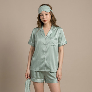 Bộ Mặc Nhà Nữ Pijama Quần Đùi Cộc Tay Màu Tím Nhạt Thanh Lịch Mềm Mại Dễ Thương Mặc Nhà Cute Hàn Quốc [ N20 CỘC]