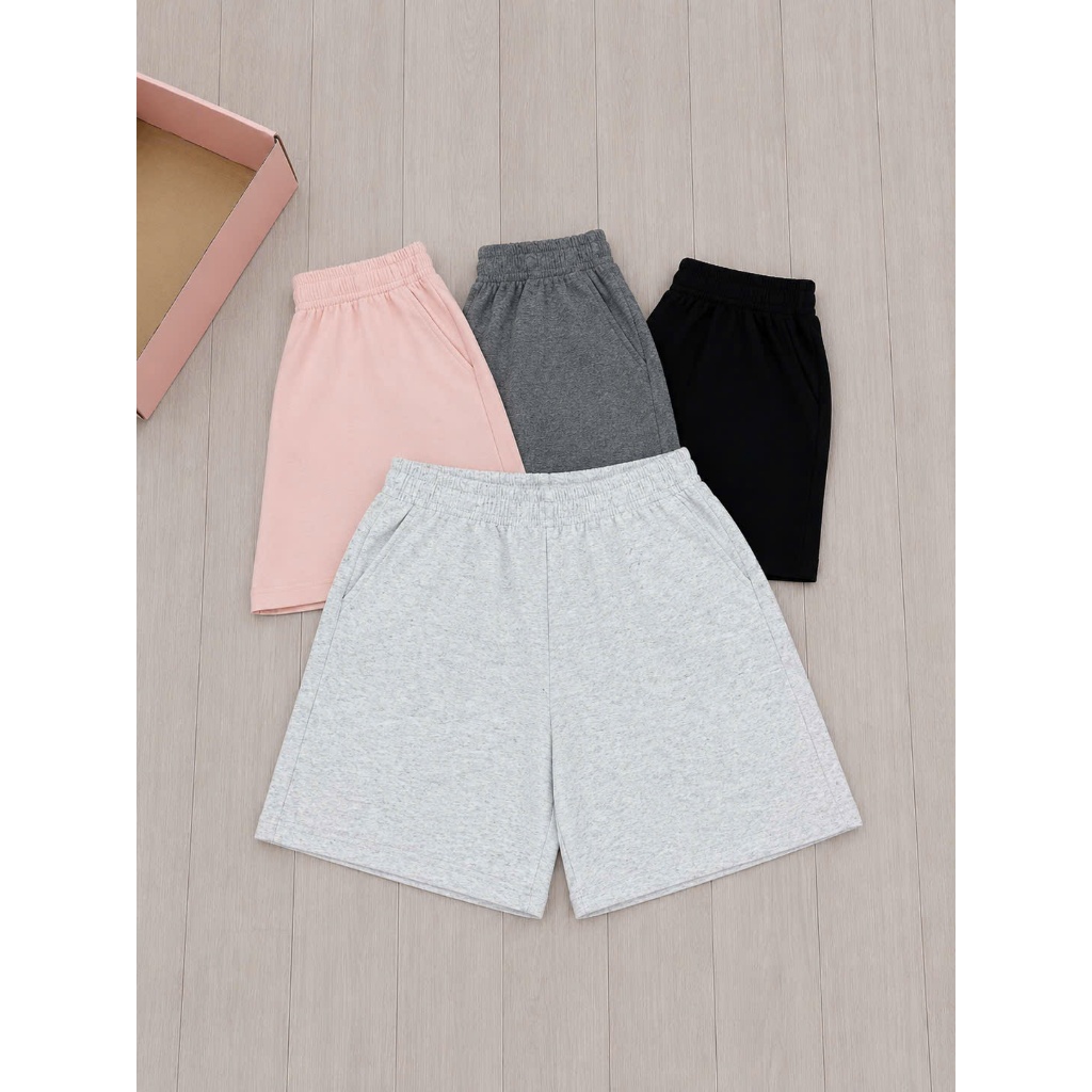 Quần Short Nữ Trơn OHANLY – Quần Đùi Nữ Da Cá Lụa Co Giãn Mềm Mát Form Suông Mặc Nhà Đi Chơi