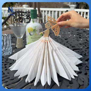 Giá Để Khăn Giấy Công Nương Che Ô – Decor Vintage Trang Trí Bàn Ăn Sang Trọng | NL3D