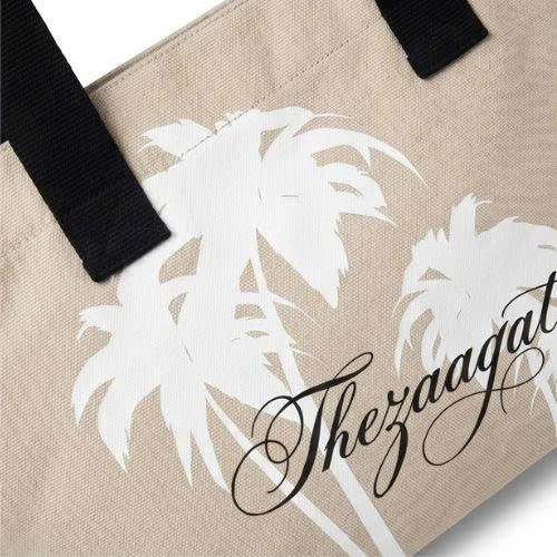 [SIÊU SALE] Túi Tote Canvas ZAAGAT Studio Unisex Họa Tiết Cây Dừa Phong Cách Minimal Đi Học Đi Chơi