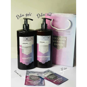Cặp Gội Xả Argani Care BIOTIN 750ml