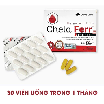 Sắt Chela Ferr Forte, Sắt cho mẹ bầu và sau sinh, Viên sắt hữu cơ Chela Ferr Forte 28mg