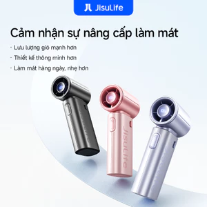 【Mới】Quạt cầm tay JisuLife 9S mini nhỏ gọn gió mạnh pin 22h màn hình LED vỏ điện sắc hiện đại ngoài trời để bàn dạo phố