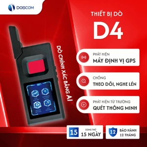 Thiết bị dò D4 tín hiệu sóng vô tuyến đa năng – phát hiện camera, nghe lén, định vị, GPS, wifi ẩn