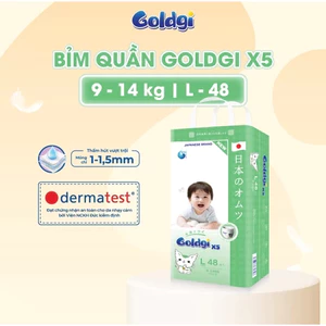 Tã Dán Bỉm Quần Goldgi X5 Nhật Bản Cải Tiến Mới, Siêu Mỏng, Thấm Hút Tốt, Đủ Size Cho Bé