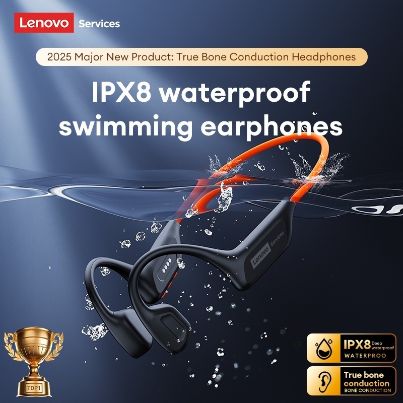 Tai Nghe Bluetooth Dẫn Truyền Xương Lenovo S106 Không Dây Thể Thao Chống Nước IPX8 Âm Thanh Vòm HIFI Cao Cấp Bluetooth 6 | BigBuy360 - bigbuy360.vn