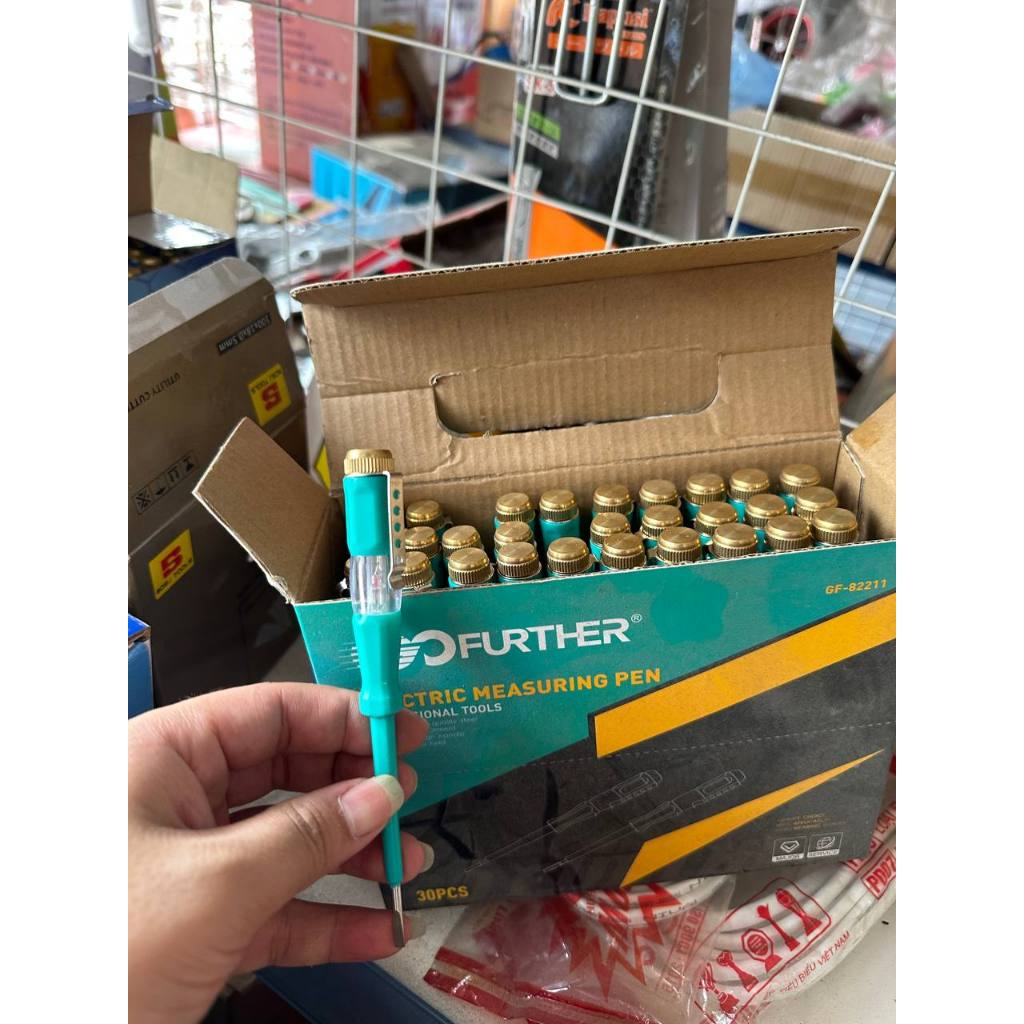 Bút thử điện, bút thử điện GO FURTHER GF-82211 220V có đèn báo sáng kiểm tra điện