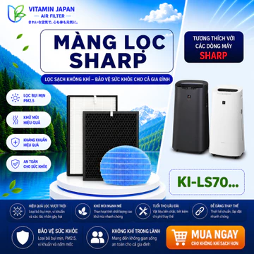 Màng Lọc Không Khí Thay Thế Mã: KI-LS70, FZ-D70HF,... Màng Lọc Hepa, Màng Lọc Than Hoạt Tính