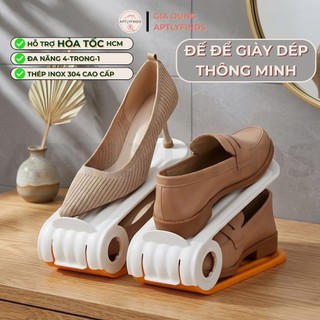 Khay Đựng Giày Dép Thông Minh APTLYFINDS 4 Nấc Tùy Chỉnh, Tiết Kiệm Diện Tích, Bền Bỉ