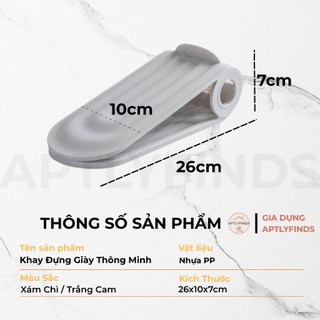 Khay Đựng Giày Dép Thông Minh APTLYFINDS 4 Nấc Tùy Chỉnh, Tiết Kiệm Diện Tích, Bền Bỉ