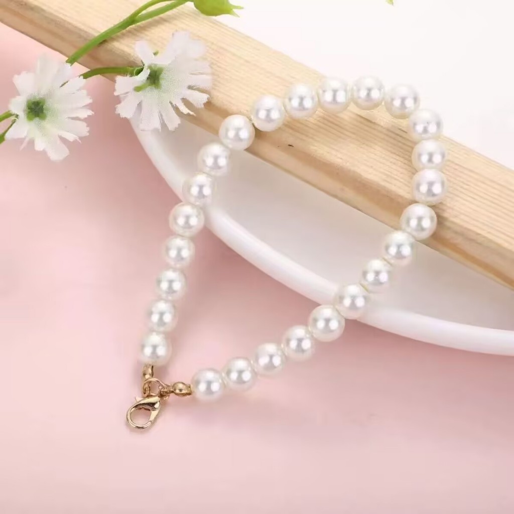 Combo 50 Dây chuyền Ngọc Trai Với Khóa Tôm Hùm - Móc Khóa Dây Đeo Tay - Phụ Kiện Trang Trí DIY DUHA 107