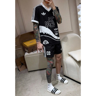 Bộ Đồ Thể Thao Nam Phối Màu 93 Form vừa Cá Tính – Áo Cộc Tay + Quần Short Sọc Thể Thao siêu cấp Hot Trend Quảng châu