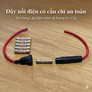 Combo 5 Dây nối điện có cầu chì bảo vệ chống quá tải