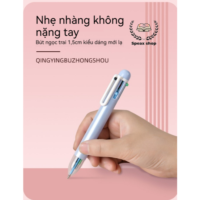 Bút bi nhiều màu 6 trong 1 – Bút bi cao cấp văn phòng, bút bi bấm 6 màu tiện dụng, thiết kế đẹp, 3 màu lựa chọn