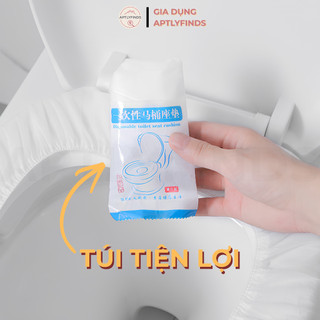 Miếng Lót Bồn Cầu Dùng Một Lần APTLYFINDS Bọc Bồn Cầu Công Cộng, Gói Nhỏ Bỏ Túi Du Lịch