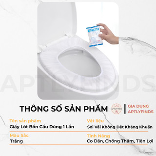 Miếng Lót Bồn Cầu Dùng Một Lần APTLYFINDS Bọc Bồn Cầu Công Cộng, Gói Nhỏ Bỏ Túi Du Lịch