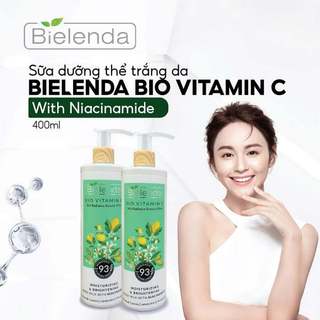 (Hàng Công Ty) Sữa Dưỡng Thể Bielenda Bio Vitamin C Moisturizing Brightening Body Milk With Niacinamide 400ml